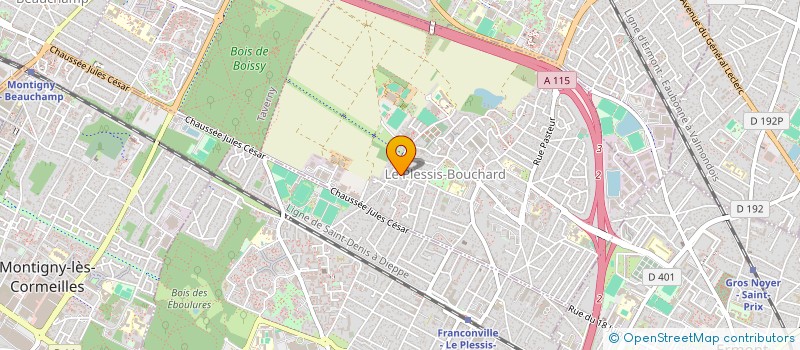 localisation de l'entreprise SCI MOZART à LE PLESSIS-BOUCHARD