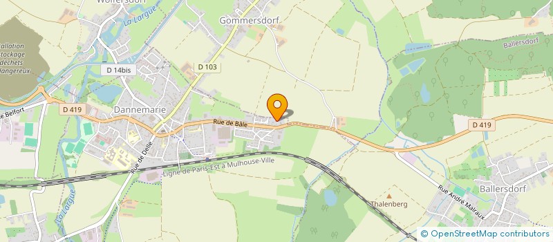 localisation de l'entreprise SCI MOZART  DANNEMARIE