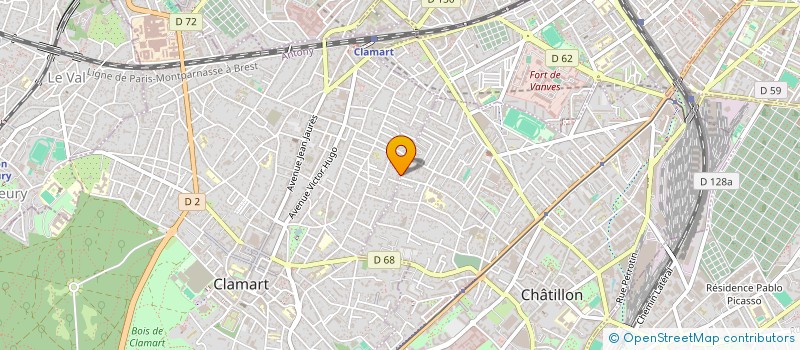 localisation de l'entreprise SCI MOZART à CLAMART