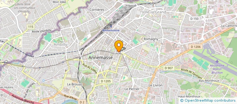 localisation de l'entreprise SCI MOZART à ANNEMASSE