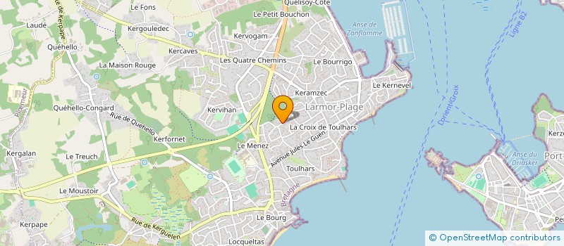 localisation de l'entreprise SCI MOZART  LARMOR-PLAGE