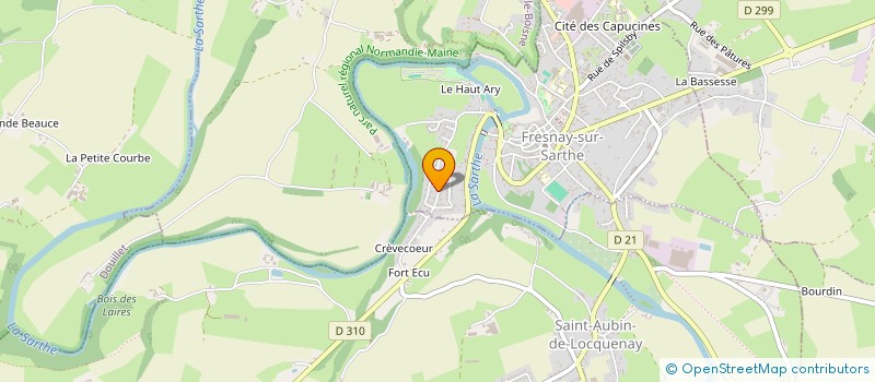 localisation de l'entreprise SCI MOZART  FRESNAY-SUR-SARTHE