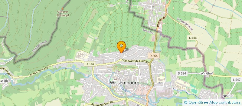 localisation de l'entreprise SCI MOZART  WISSEMBOURG