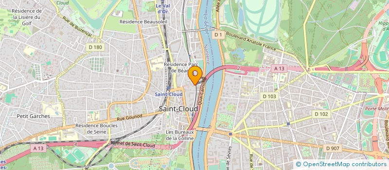 localisation de l'entreprise SCI MOZARVIL à SAINT-CLOUD