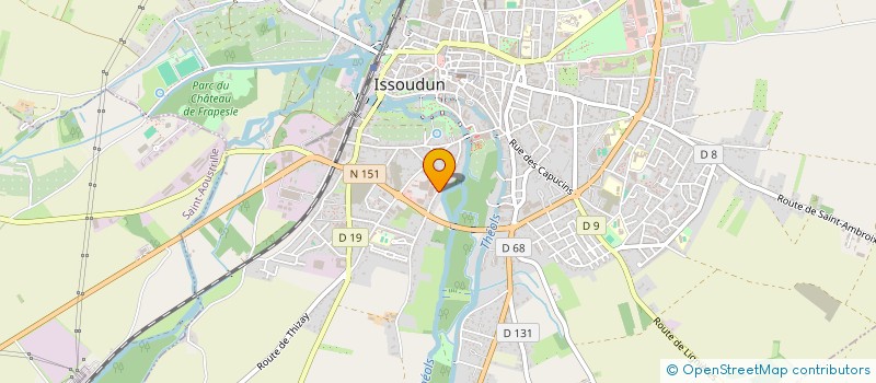 localisation de l'entreprise SCI MOZON à ISSOUDUN