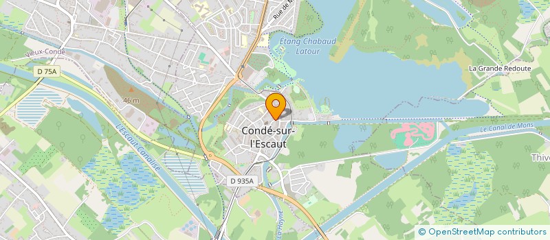 localisation de l'entreprise SCI MP 100  CONDE-SUR-L'ESCAUT