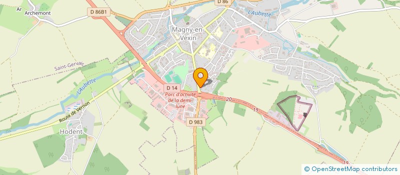 localisation de l'entreprise SCI  MP  MAGNY-EN-VEXIN