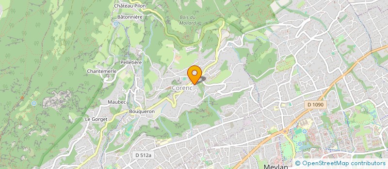localisation de l'entreprise SCI MP  CORENC