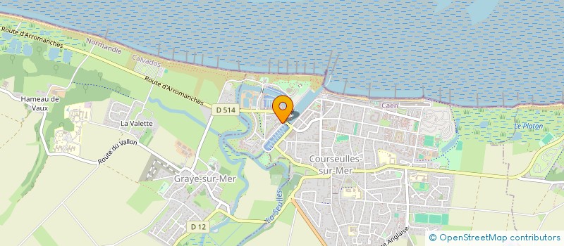 localisation de l'entreprise SCI MP à COURSEULLES-SUR-MER