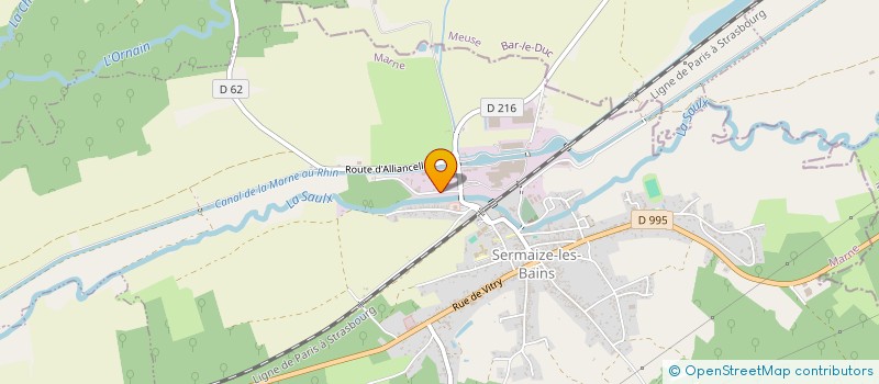 localisation de l'entreprise SCI MP  SERMAIZE-LES-BAINS