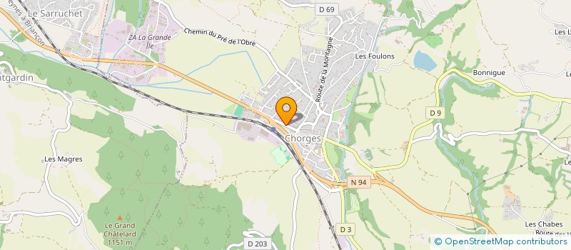 localisation de l'entreprise SCI MP à CHORGES