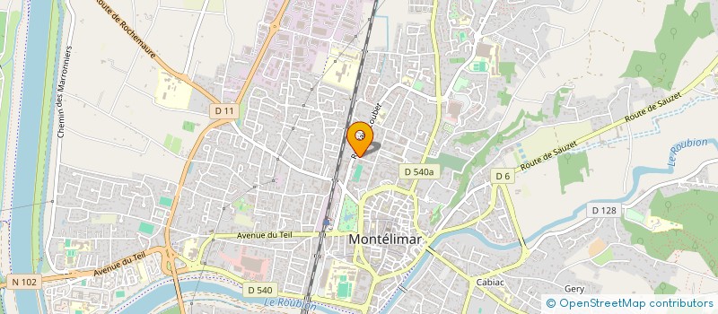 localisation de l'entreprise SCI MP à MONTELIMAR