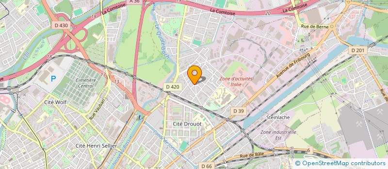 localisation de l'entreprise SCI MP 89  ILLZACH