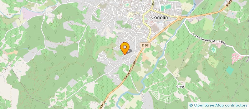 localisation de l'entreprise SCI MP  COGOLIN