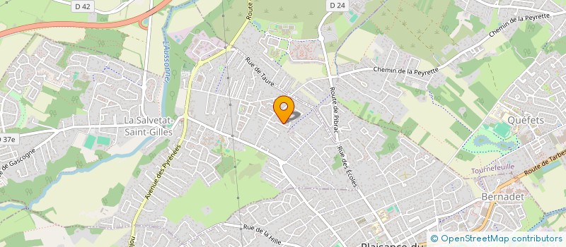 localisation de l'entreprise SCI MP  LA SALVETAT-SAINT-GILLES