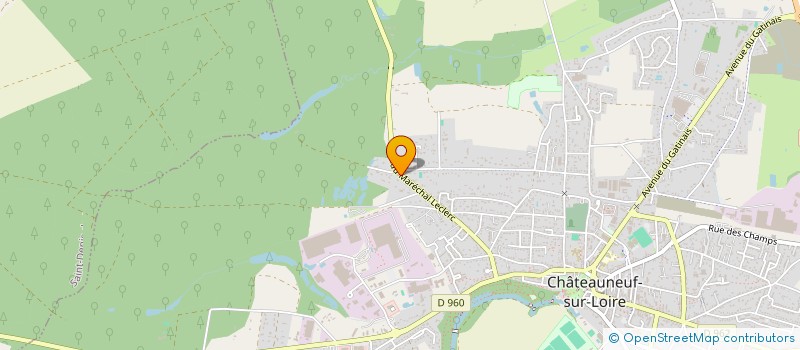 localisation de l'entreprise SCI MP à CHATEAUNEUF-SUR-LOIRE