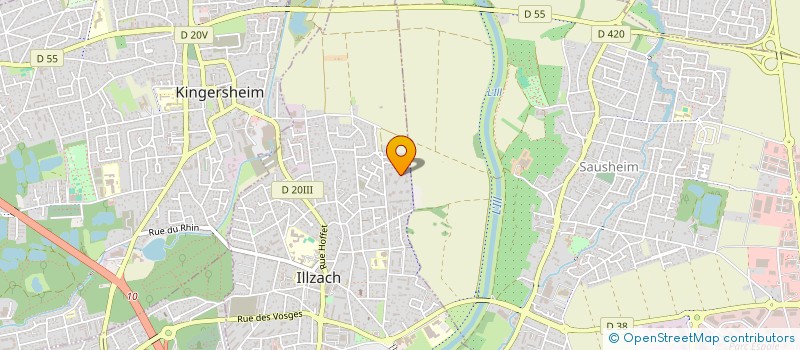 localisation de l'entreprise SCI MP CARRIERES  ILLZACH