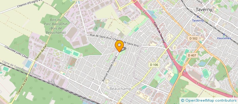 localisation de l'entreprise SCI MP CH  BEAUCHAMP