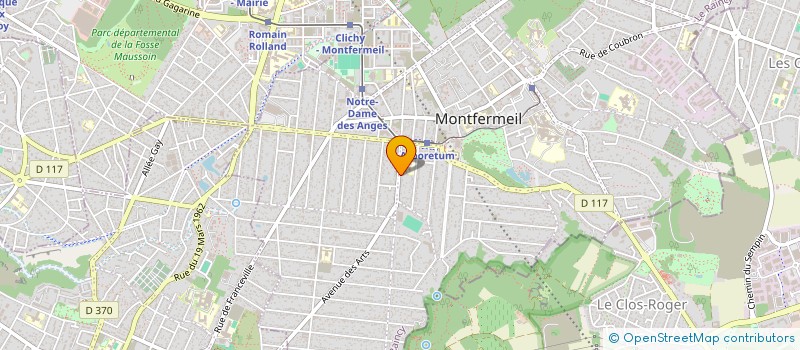 localisation de l'entreprise SCI MP INVESTISSEMENTS à MONTFERMEIL