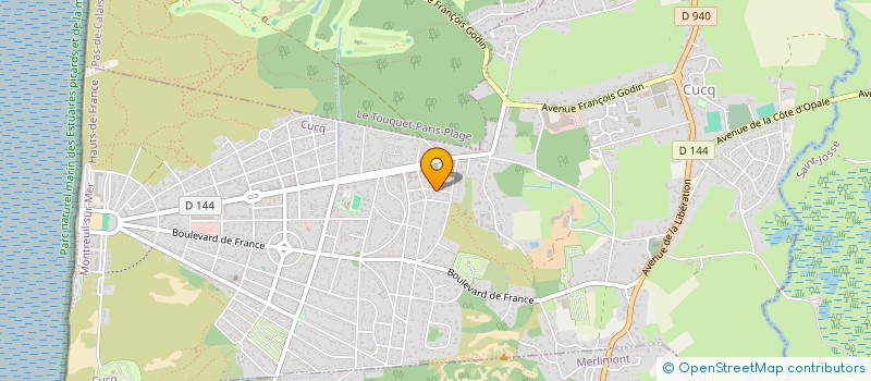 localisation de l'entreprise SCI MP LA CLE DE VOUTE  CUCQ