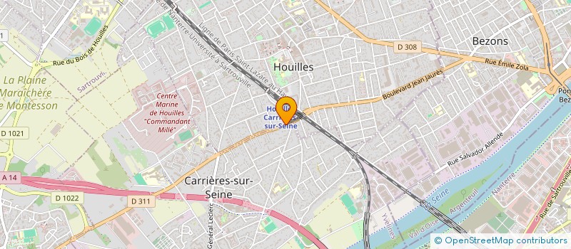 localisation de l'entreprise SCI MP SANTE  HOUILLES