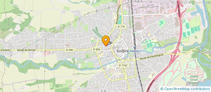 localisation de l'entreprise SCI MP2B  ISSOIRE