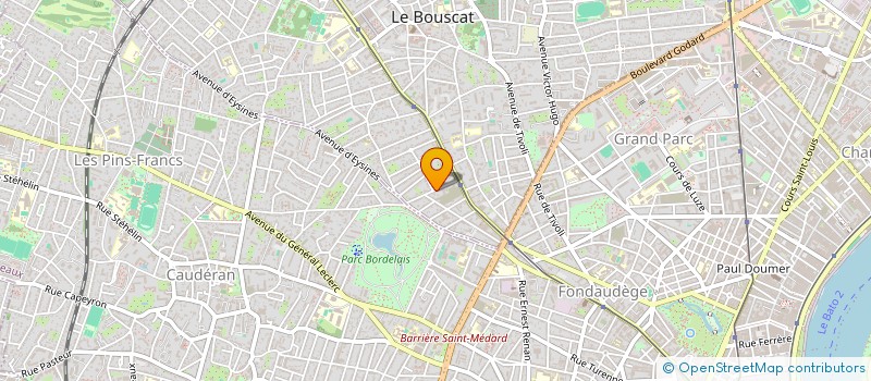 localisation de l'entreprise SCI MP2C  LE BOUSCAT