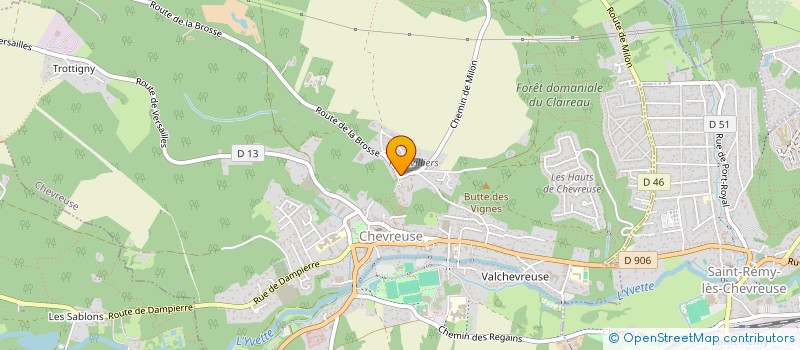 localisation de l'entreprise SCI MP2L  CHEVREUSE