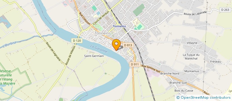 localisation de l'entreprise SCI MP47  TONNEINS