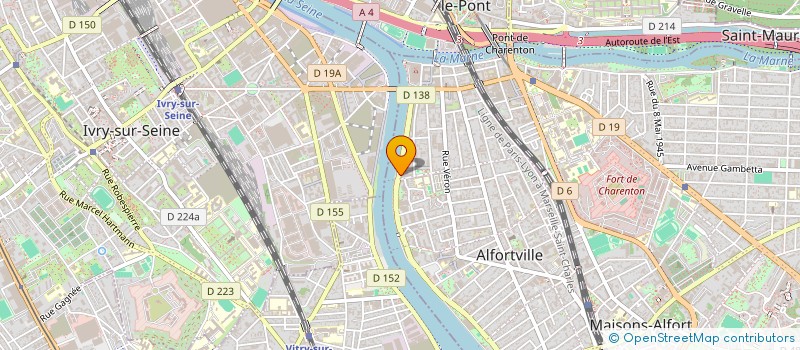 localisation de l'entreprise SCI MPA à ALFORTVILLE