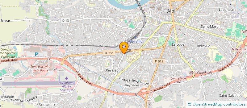 localisation de l'entreprise SCI MPB à ALBI