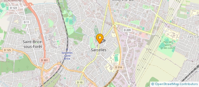 localisation de l'entreprise SCI MPC  SARCELLES