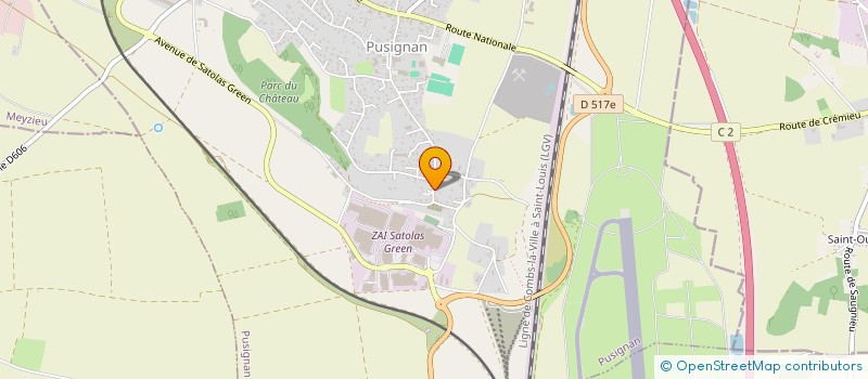 localisation de l'entreprise SCI MPC  PUSIGNAN