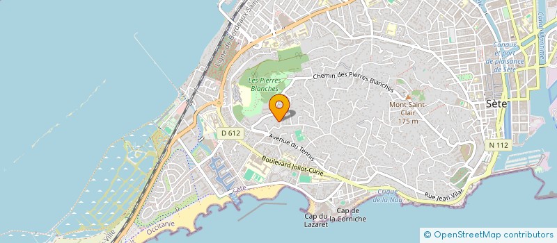 localisation de l'entreprise SCI MPCA  SETE