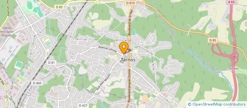 localisation de l'entreprise SCI MPE à TARNOS