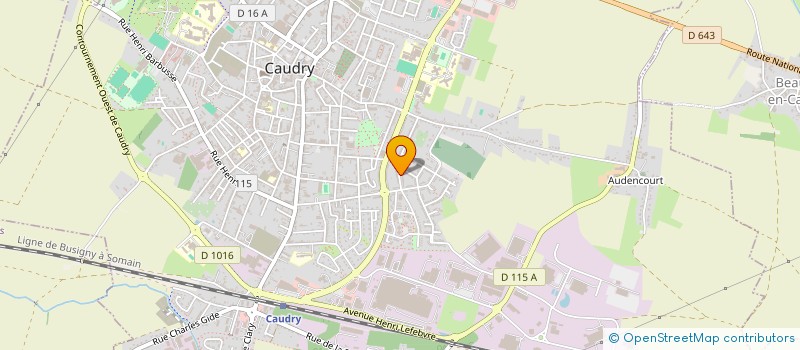 localisation de l'entreprise SCI MPET  CAUDRY