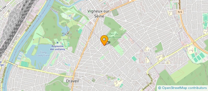 localisation de l'entreprise SCI MPF à DRAVEIL