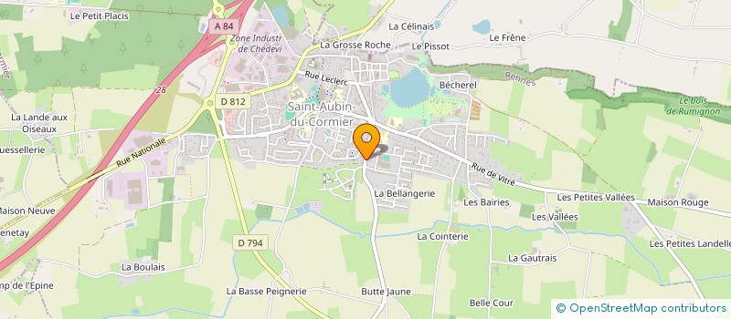 localisation de l'entreprise SCI MPF  SAINT-AUBIN-DU-CORMIER