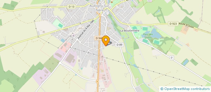 localisation de l'entreprise SCI MPFAL  AUBIGNY-SUR-NERE