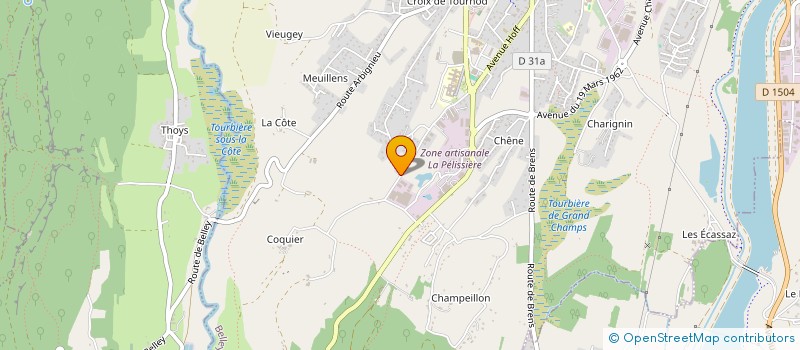 localisation de l'entreprise SCI MPG  BELLEY