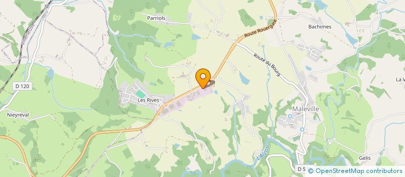 localisation de l'entreprise SCI MPG  MALEVILLE