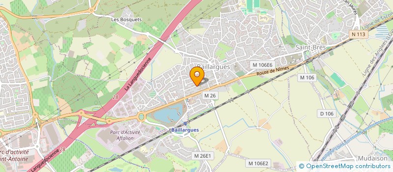 localisation de l'entreprise SCI MPH à BAILLARGUES