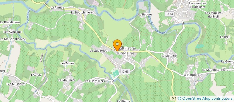 localisation de l'entreprise SCI MPH  SAINT-FIACRE-SUR-MAINE