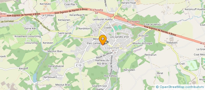 localisation de l'entreprise SCI MPH  LOPERHET