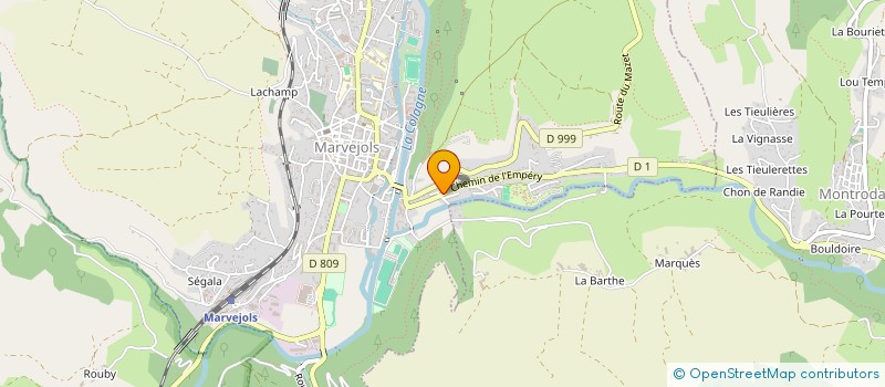 localisation de l'entreprise SCI MPJV  MARVEJOLS