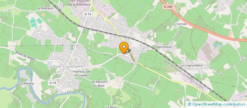 localisation de l'entreprise SCI MPL 2007  LA HAIE-FOUASSIERE