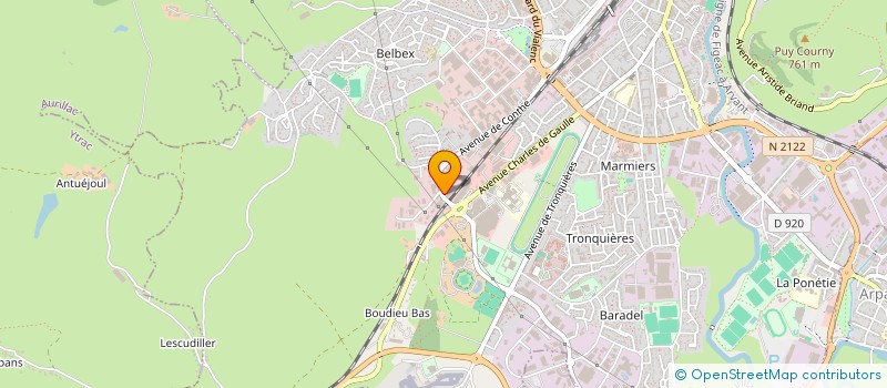 localisation de l'entreprise SCI MPL à AURILLAC