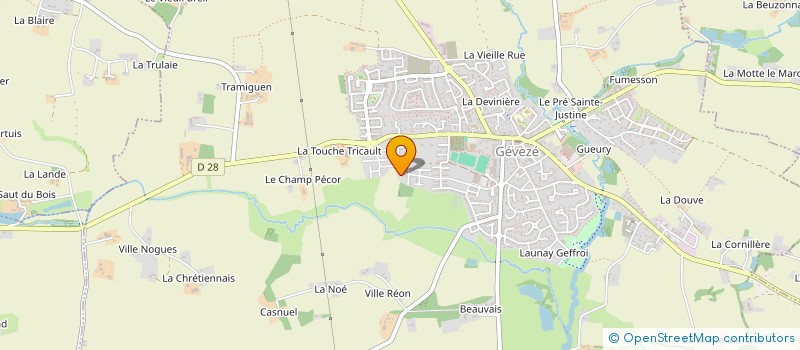 localisation de l'entreprise SCI MPLP  GEVEZE