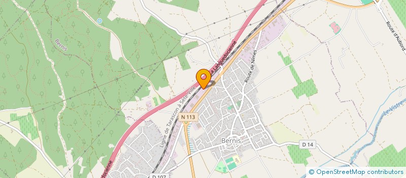 localisation de l'entreprise SCI MPM  BERNIS