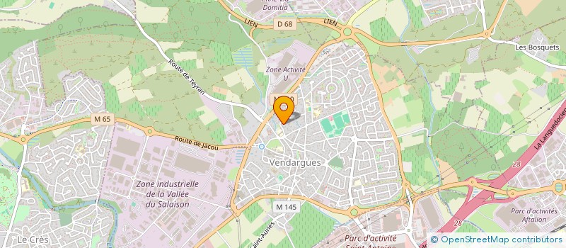 localisation de l'entreprise SCI MPM à VENDARGUES